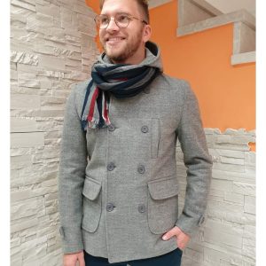 Giacca peacoat cappuccio