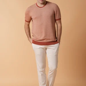 Girocollo piquet tricolore