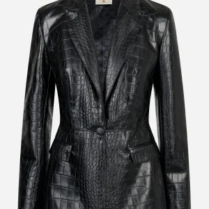 Giacca con stampa cocco Nera