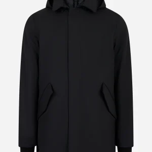 Cappotto Hachiko in nylon con interno in primeloft Nero