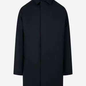 Cappotto Hokkaido in misto lana con interno in primeloft Blu