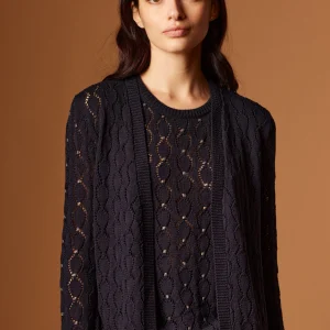 Cardigan traforato