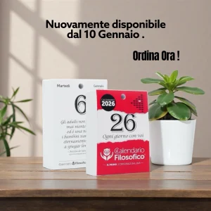 Calendario Filosofico 2026 - A6 PICCOLO  10x14 cm - INSERTO