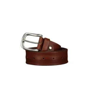 Cintura Pelle Martellata Marrone