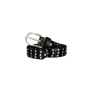 Cintura Borchiata Pelle Nera