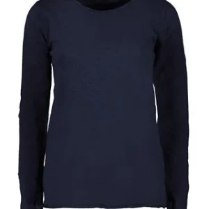 T-Shirt Manica Lunga Donna Blu