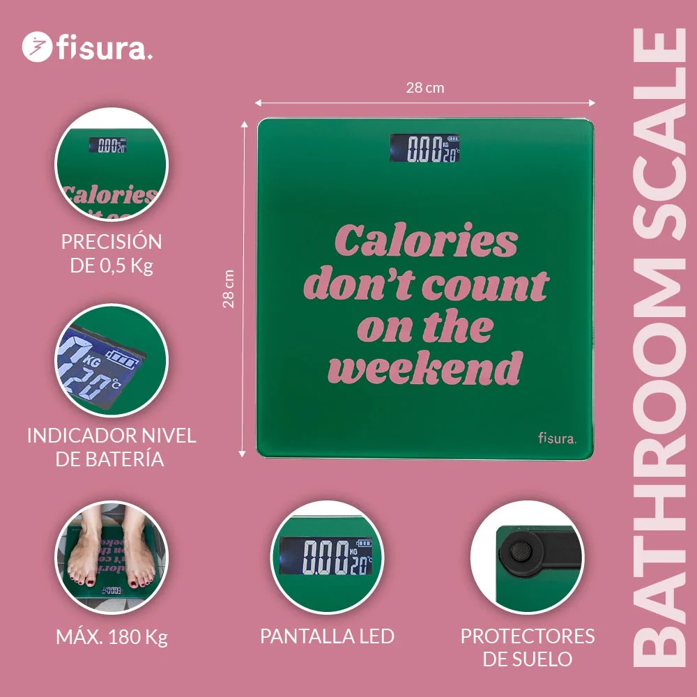 Bilancia CALORIES DON’T COUNT ON THE WEEKEND - immagine 6