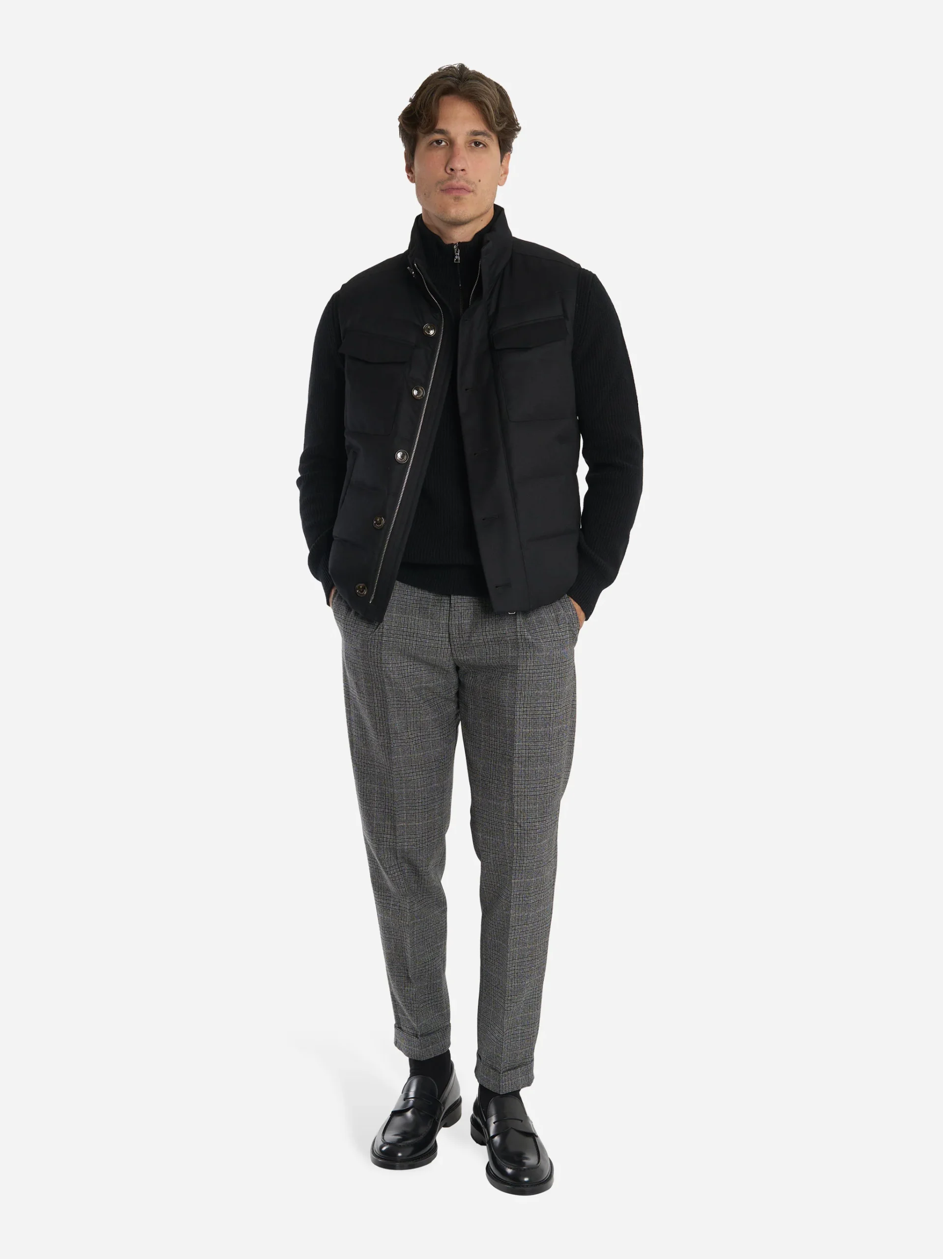 Pantalone Rebel carrot fit con motivo check Grigio - immagine 3