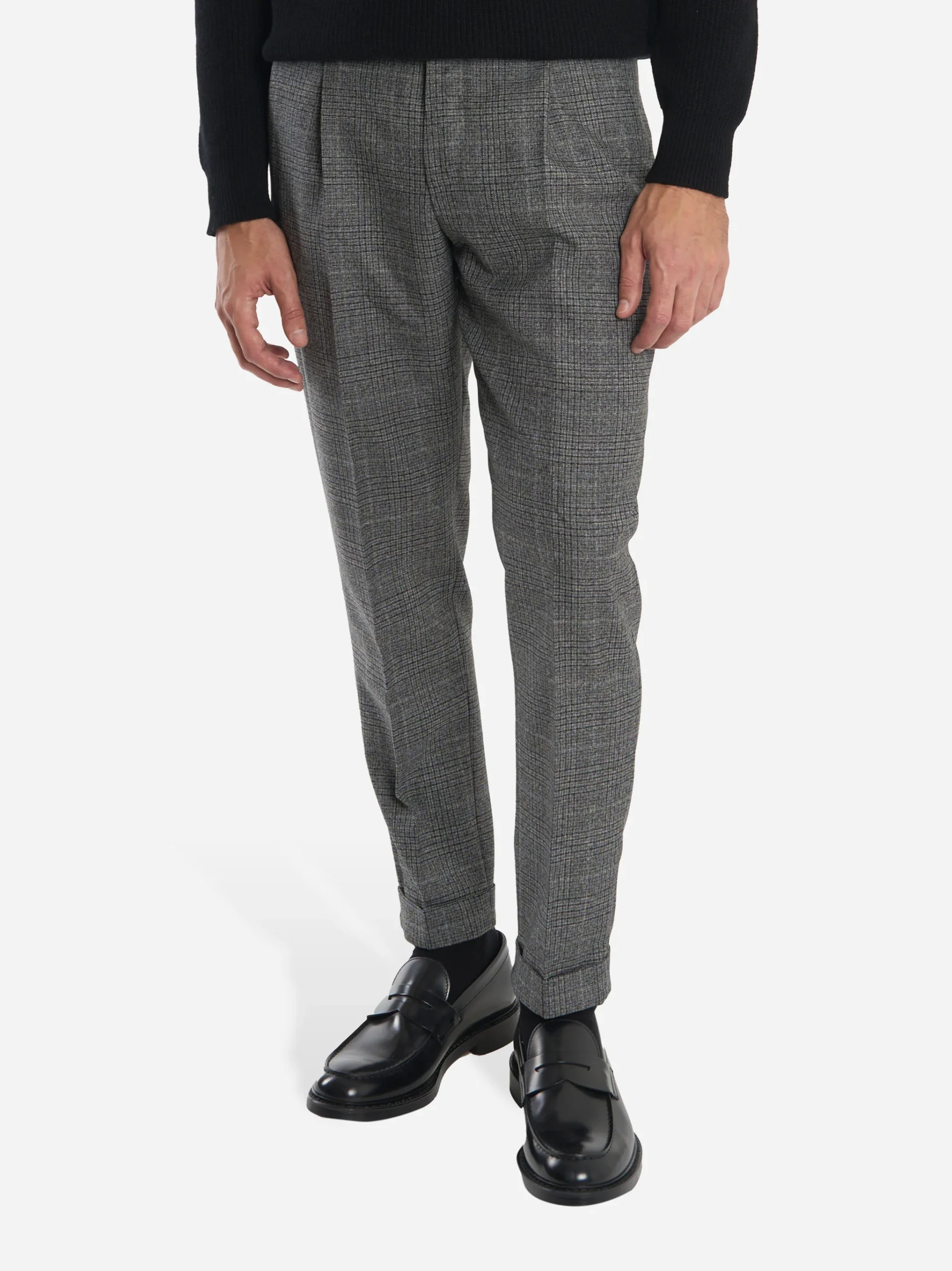 Pantalone Rebel carrot fit con motivo check Grigio - immagine 4