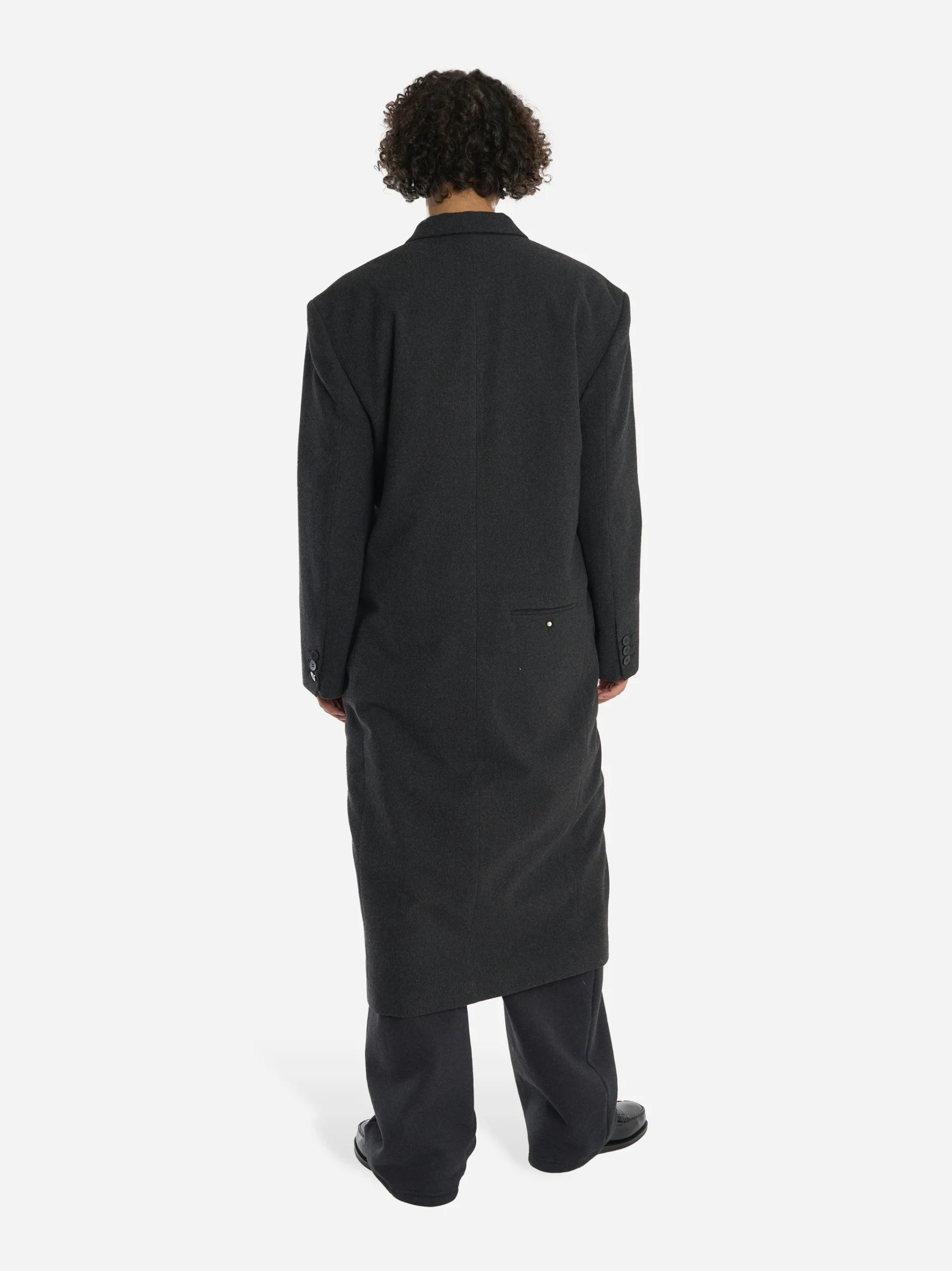 Cappotto Lungomare in lana grigio - immagine 5