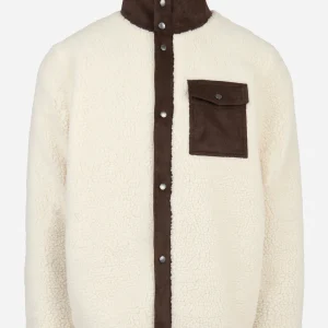 Giacca in pile sherpa Keystone bianca