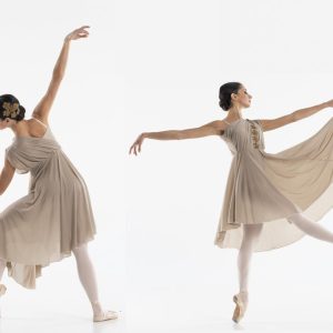 Body con tunica, gonna asimmetrica