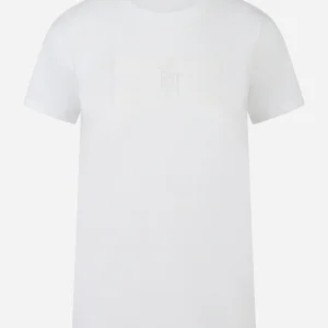T-shirt in jersey di cotone Bianca