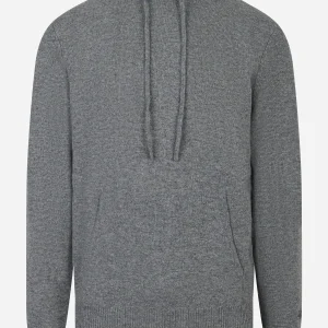Maglia con cappuccio Mahony in lambswool Grigia