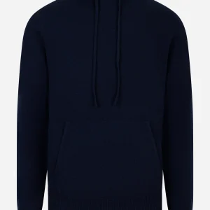 Maglia con cappuccio Mahony in lambswool Blu