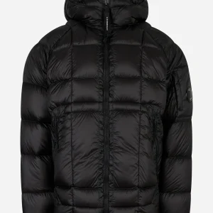 Piumino in DD-Shel con logo Nero