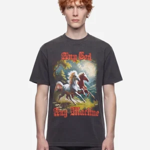 T-shirt Horseplay nera