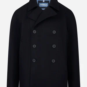 Peacoat sfoderato in lana cashmere Blu