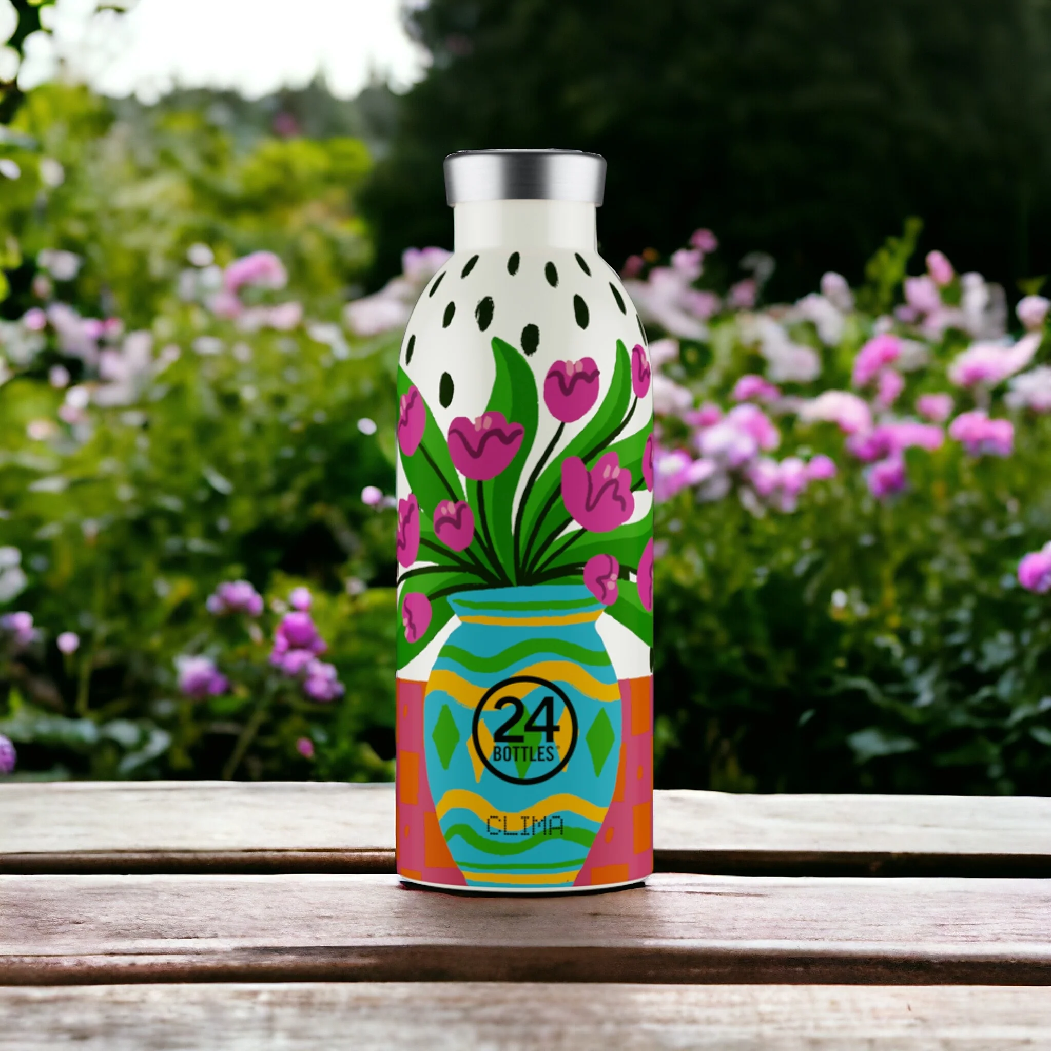 Clima Bottle Fiori Rosa 500ml - immagine 2