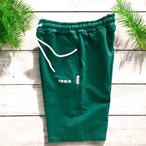 Bermuda Felpa Basic - EVERGREEN