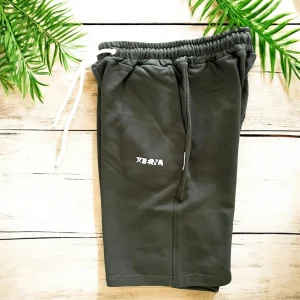 Bermuda Felpa Basic - MILITARE