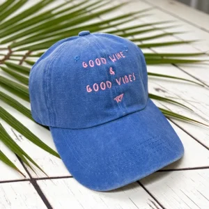 Cappellino Baseball GOOD WINE & GOOD VIBES