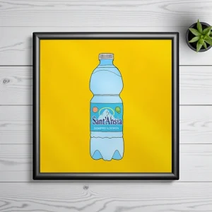 Poster ironico 20x20cm - SANT'ANSIA