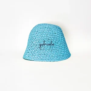 Cappello in Rafia - Azzurro