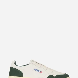 Sneakers Medalist Low in pelle bianca e suede Verde