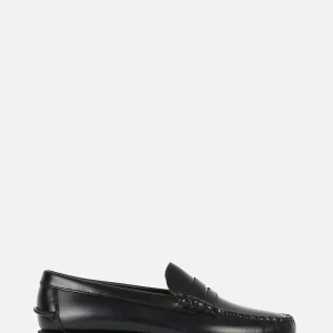 Mocassino Dan Lug in pelle Nero