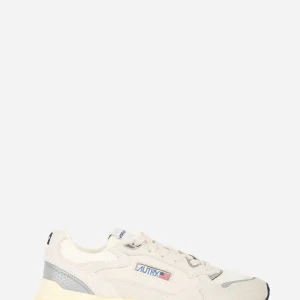 SNEAKERS HYPERWAY IN MESH E SUEDE BIANCO E ARGENTO