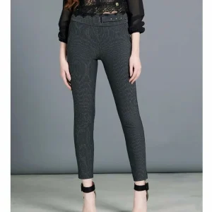 Jeggings gessato silver