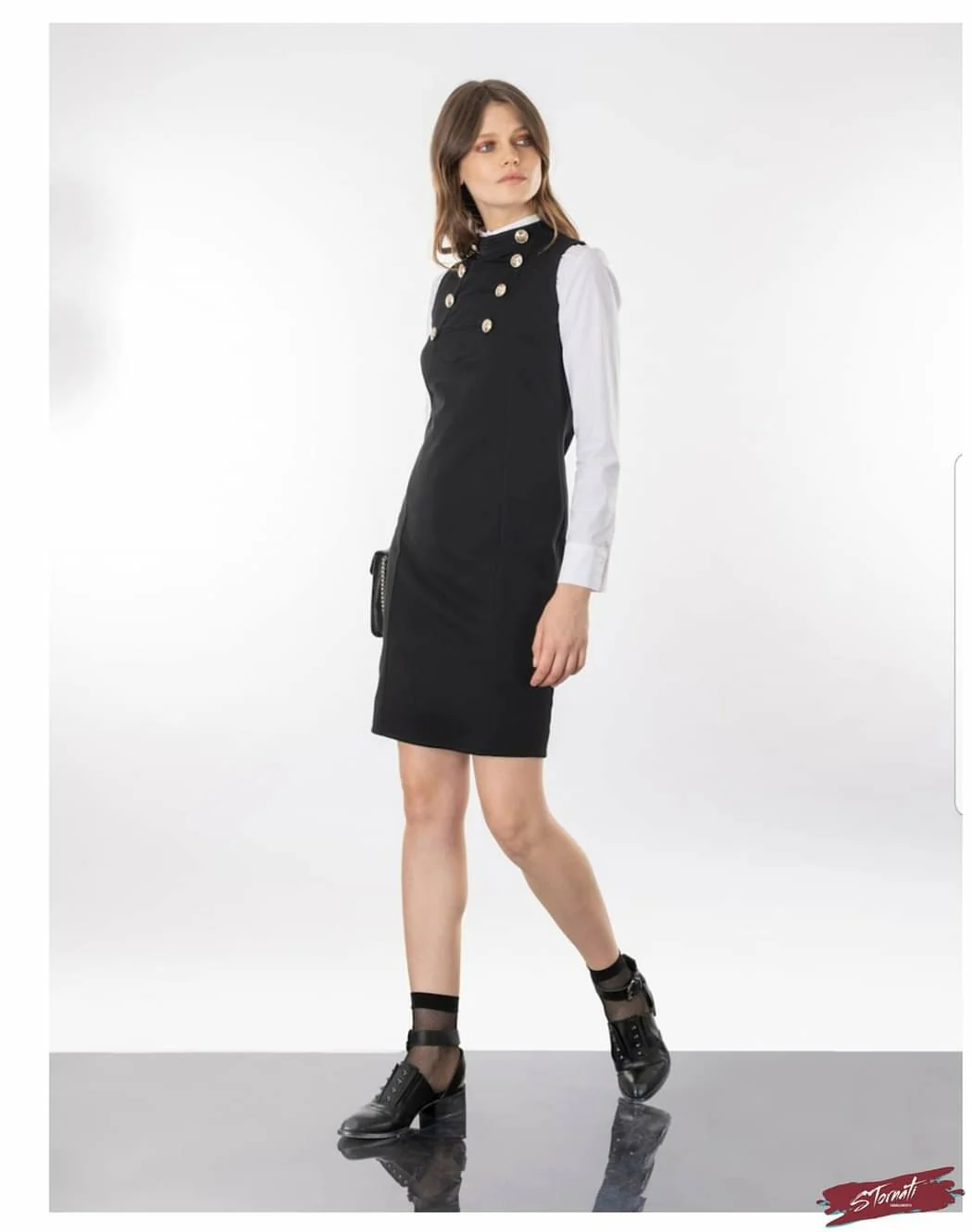 Abito bottoni military - immagine 4