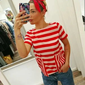 Casacca righe e tasche