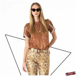 Blusa cuoio camouflage