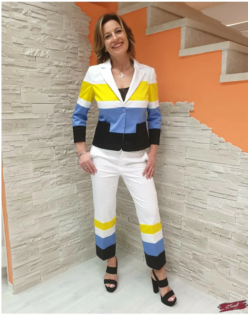 Giacca colorblock - immagine 2