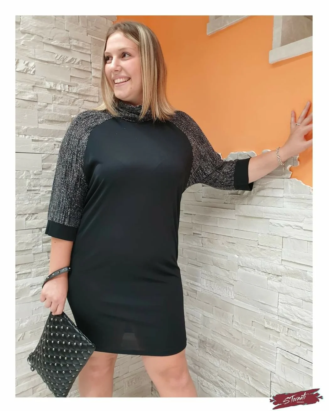 Abito 3/4 glitter CURVY - immagine 3