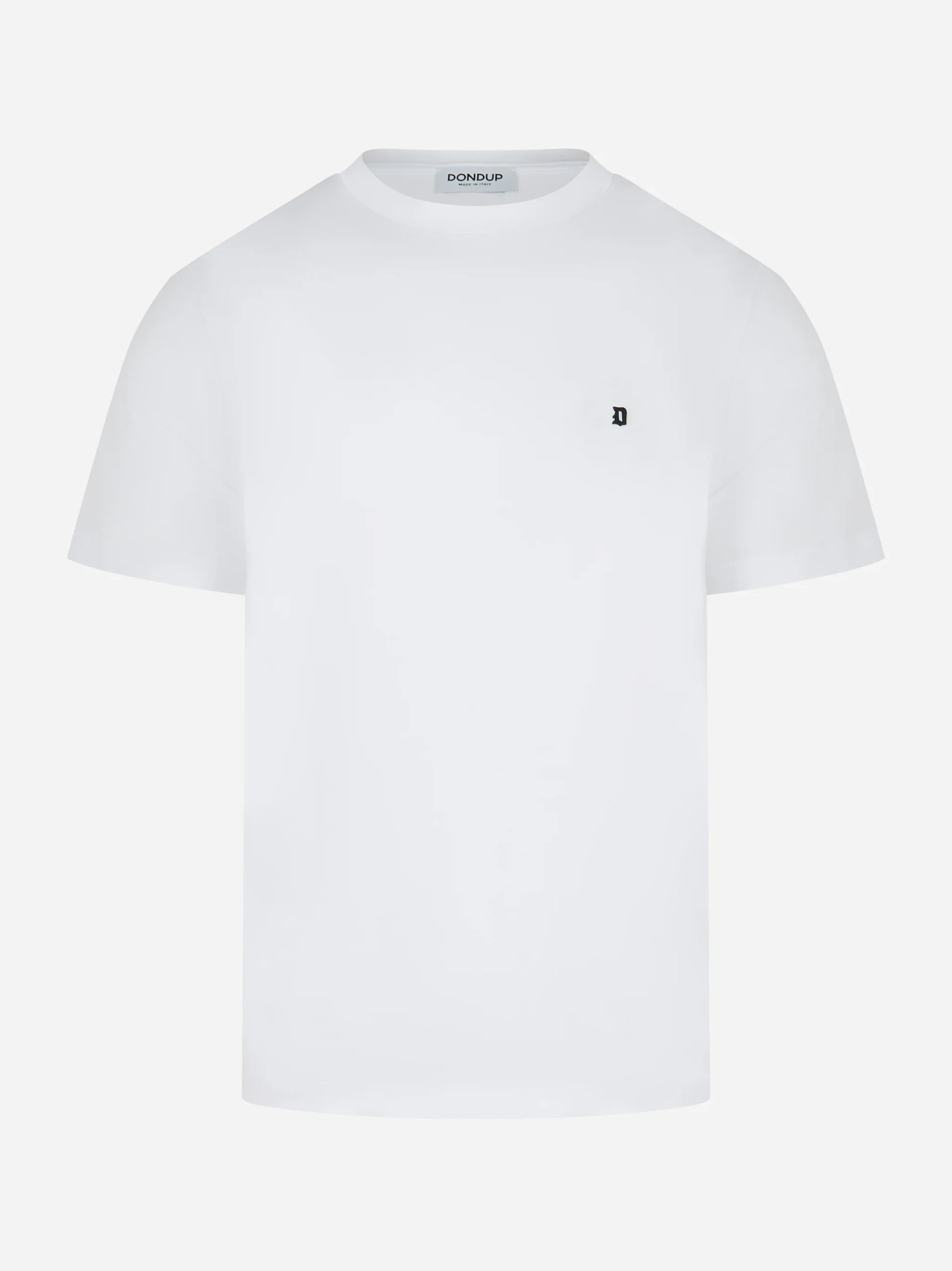 T-shirt slim con logo applicato Bianca - immagine 2