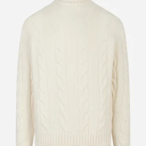 Dolcevita Valdez con lavorazione a treccia Bianco