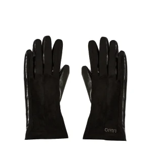 Guanti neri in ecosuede