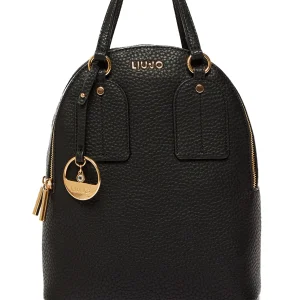 Zaino nero ecosostenibile con charm