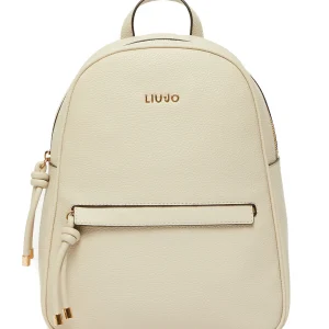 Zaino rosa chiaro ecosostenibile con tasca frontale