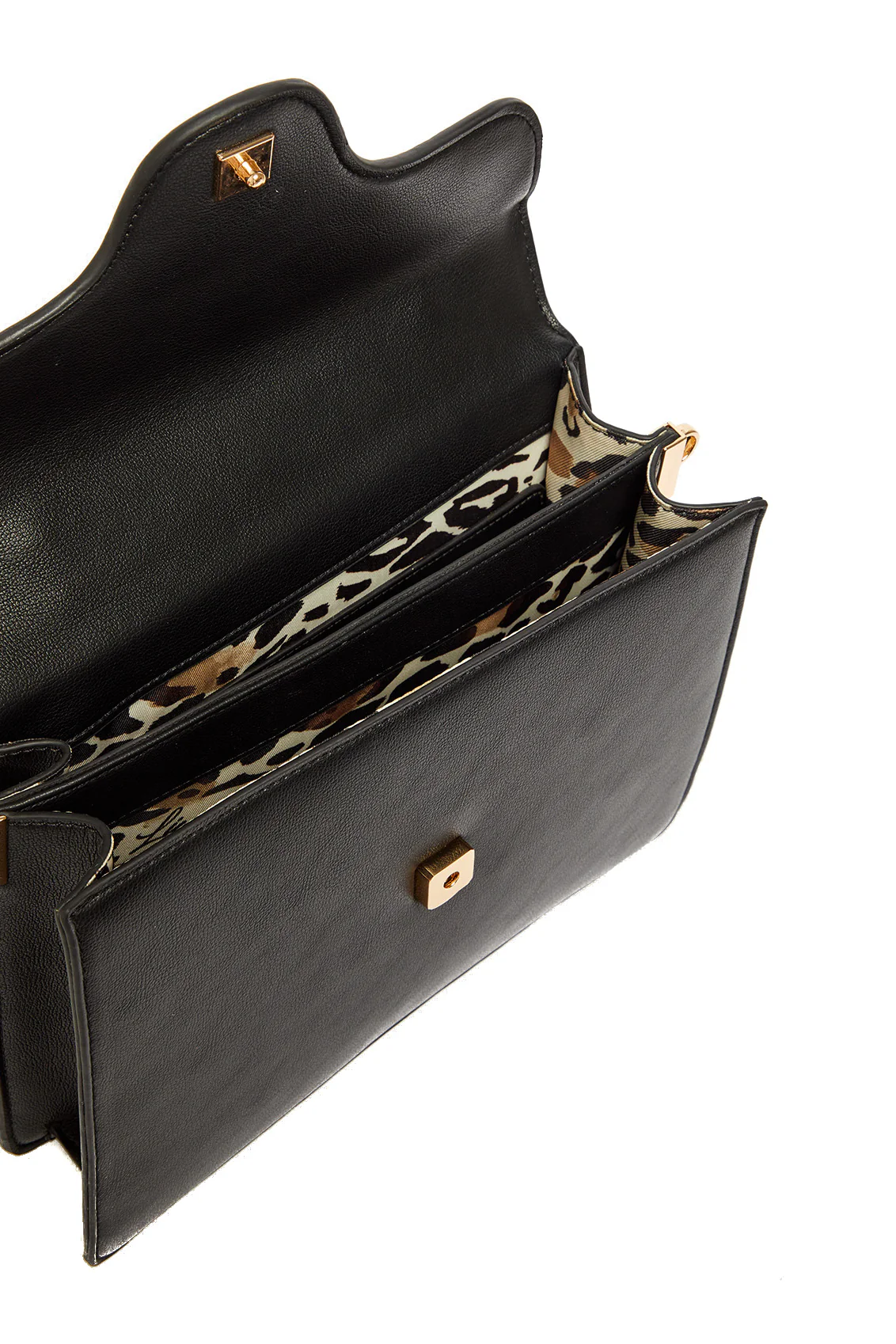 Borsa a mano nera ecosostenibile con charm - immagine 6