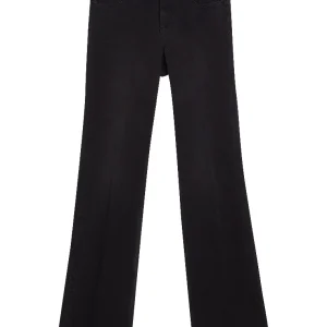 Jeans bootcut in denim nero stretch