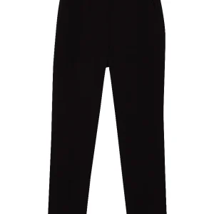 Pantaloni chino neri con fibbia logata