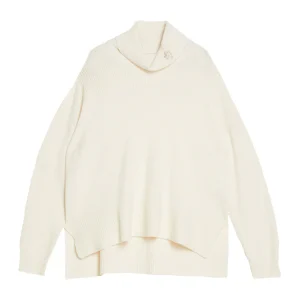 Dolcevita bianco in misto lana con logo