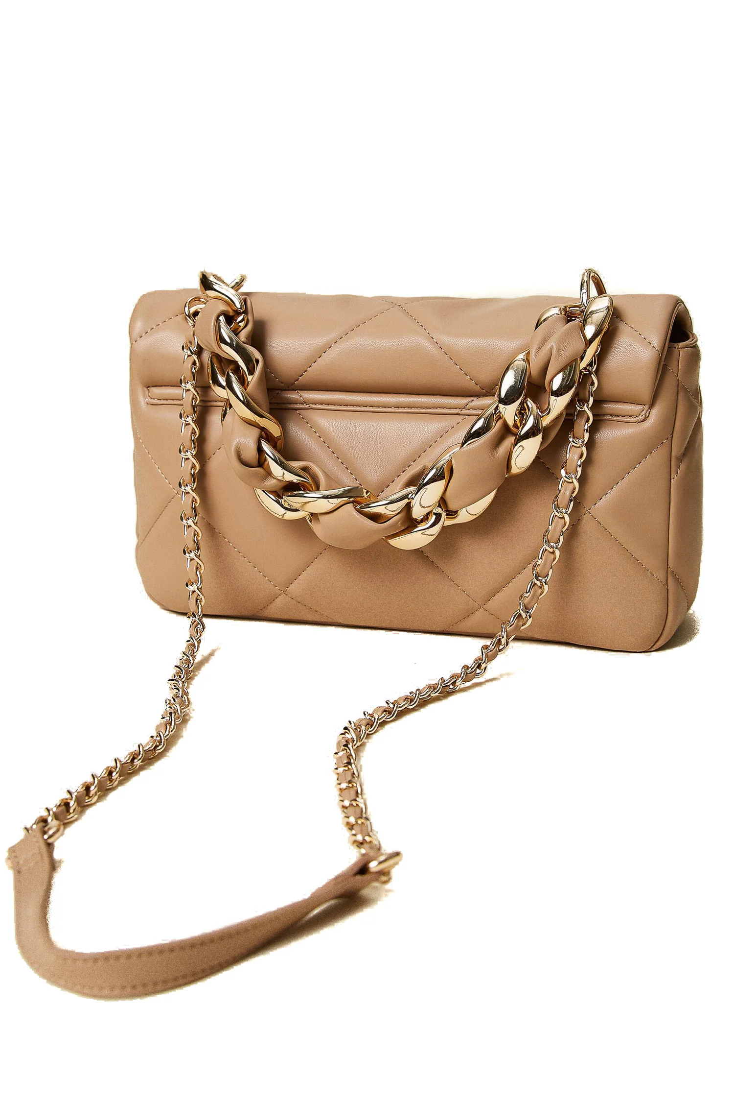 Borsa a tracolla beige 'Chérie' matelassé - immagine 5