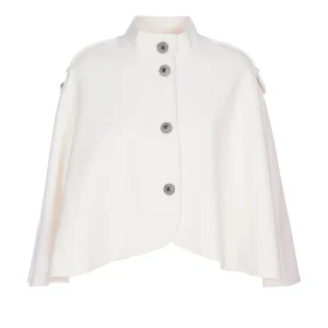 Cappa giglio in panno con bottoni