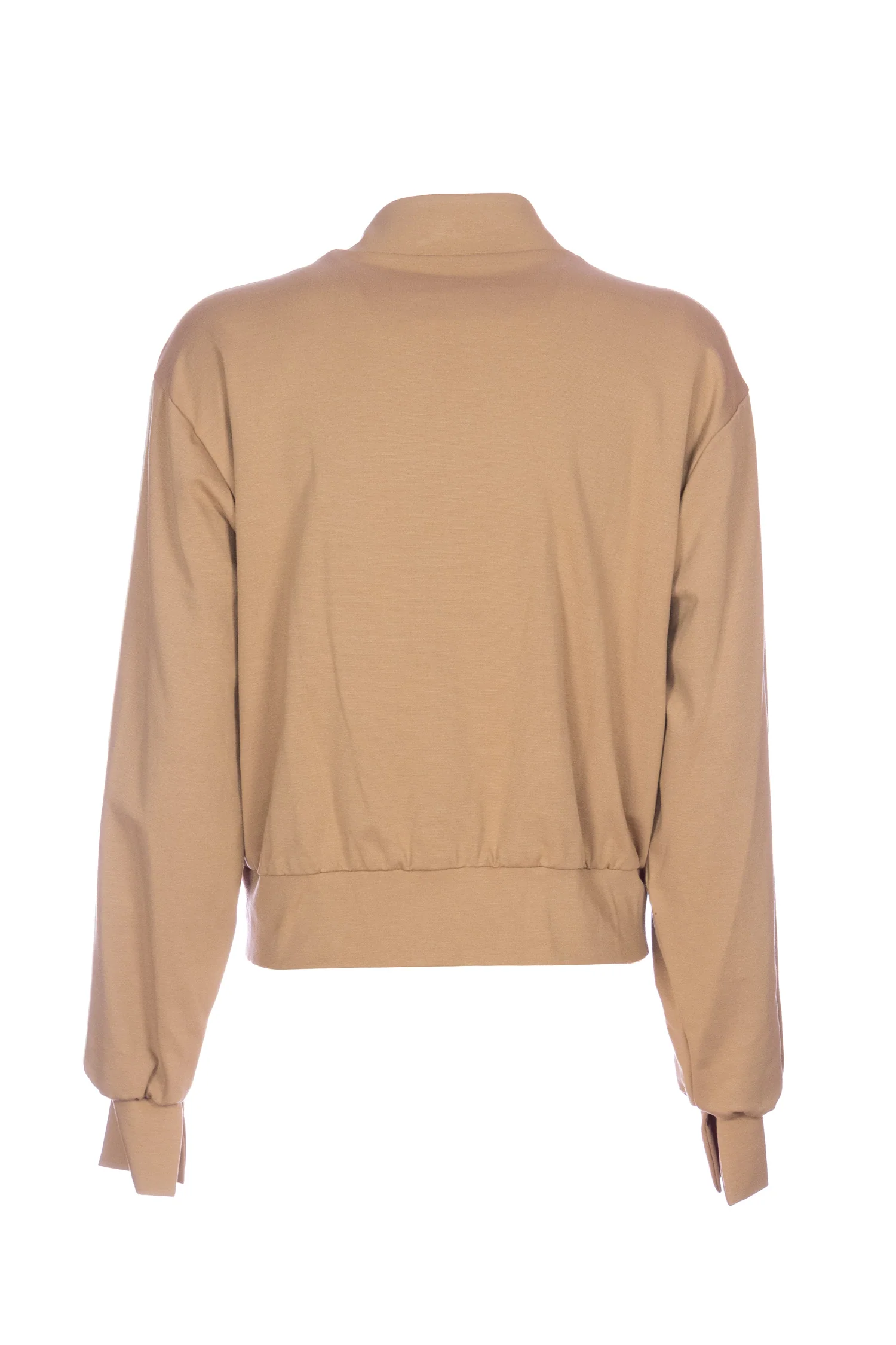 Felpa cannella con bande laterali e logo Actitude sul petto - immagine 4