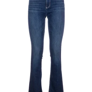 Jeans bootcut effetto push up in denim con lavaggio scuro